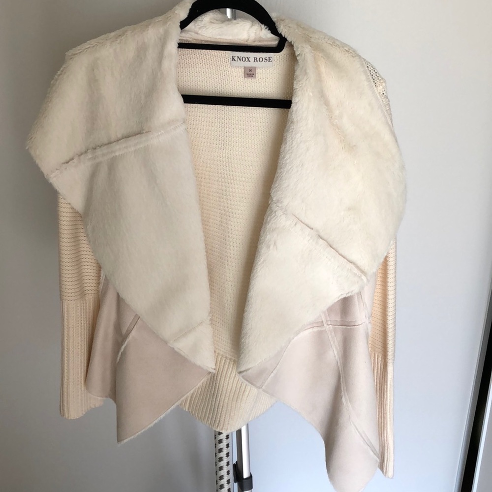 Knox rose drape front sweather